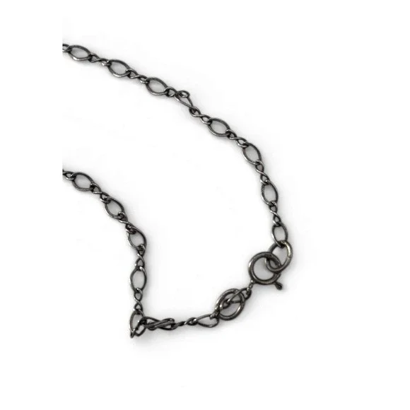 Vintage Sterling Silver 925 Lucy Issacs Style Glass‎ Bead 28 Charm Necklace